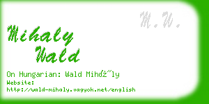 mihaly wald business card